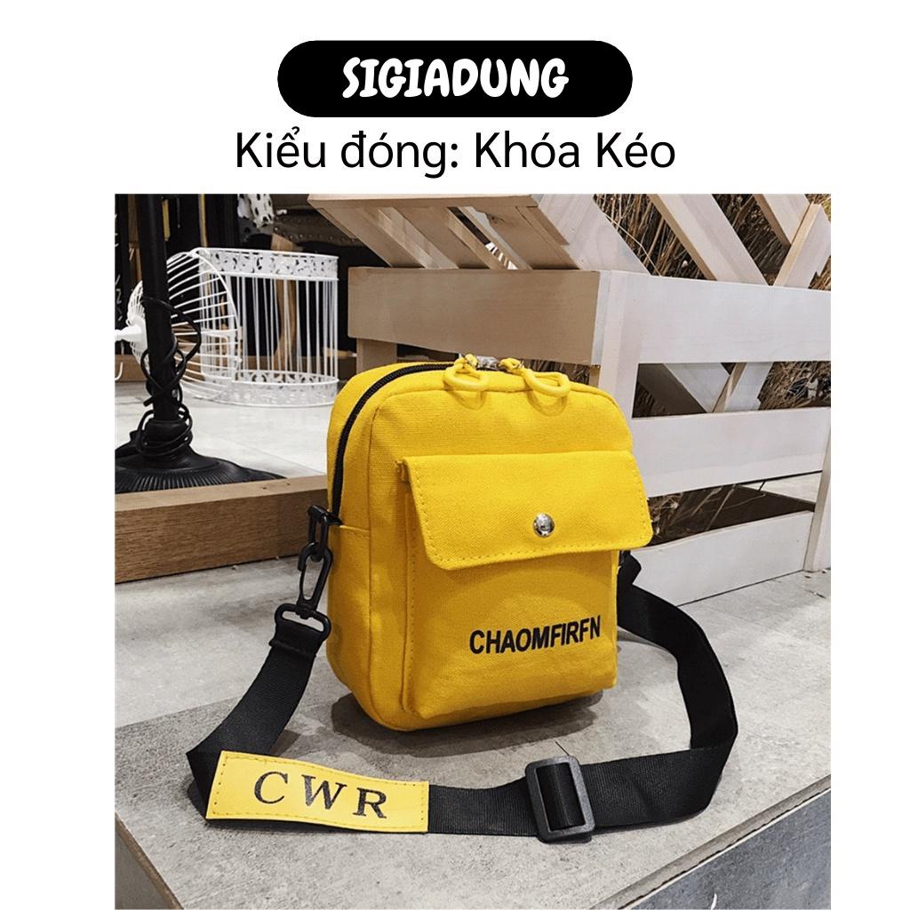 [SGD] Túi Tote Đeo Chéo - Túi Xách Vải Canvas Đẹp Đi Chơi Thời Trang Hàn Quốc Chaomfirfn 8274