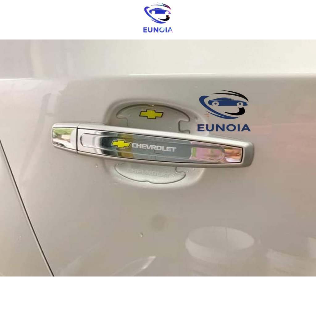 [CHEVROLET] Bộ 10 Miếng Dán Silicon Chống Xước Hõm Cửa, Tay Nắm Cửa , Gương Ô Tô Xe Hơi Có Logo Hãng Xe Chevrolet