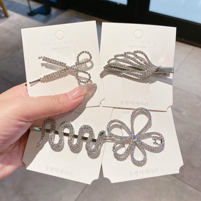 Kẹp Tóc Hình Nơ Đính Ngọc Trai Xinh Xắn Kiểu Hàn Quốc