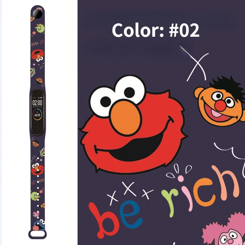 Dây Đeo Họa Tiết Mới Tương Thích Với Mi Band 6 5 4 3