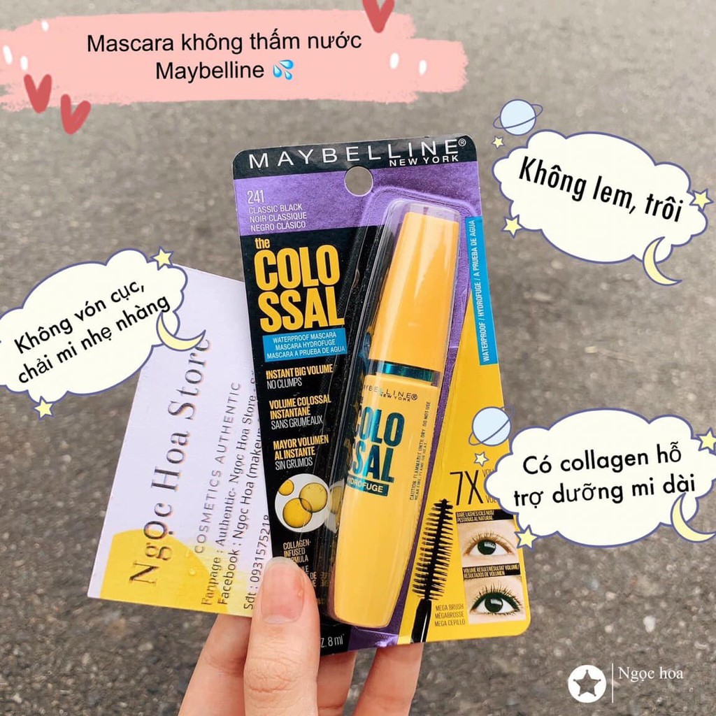 Mascara không thấm nước Maybelline The Colossal Waterproof