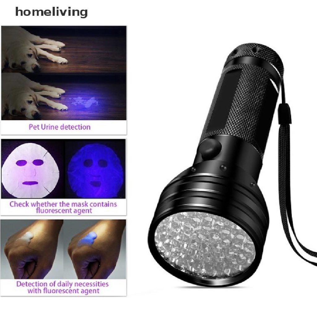 Đèn Pin Tia Cực Tím 51 / 100LEDs Ánh Sáng Đen 395nm