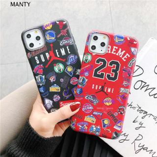 Ốp điện thoại in logo đội bóng rổ Jordan cho iPhone 6 7 8 Plus X XS MAX 11 Pro Max