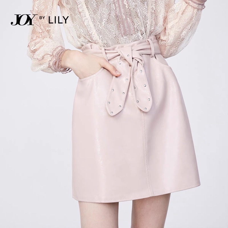 Chân váy da bóng Lily