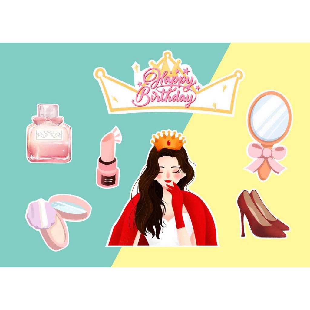 10 thẻ giấy nữ hoàng vương miện CT-Q1529