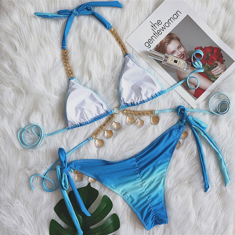 Bikini Cột Dây Nâng Ngực Gợi Cảm Cho Nữ