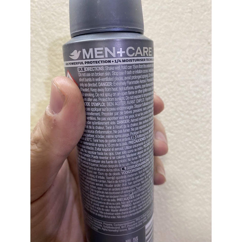 (Chính Hãng)[Mẫu mới DOVE MEN] Xịt Khử Mùi Nam Dove Men+Care 48h 150ml+UK