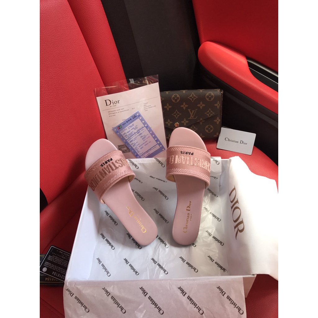 Xăng đan Cotton Thêu Họa Tiết Sọc Ca Rô Thời Trang Dành Cho Nữ No Box-2021