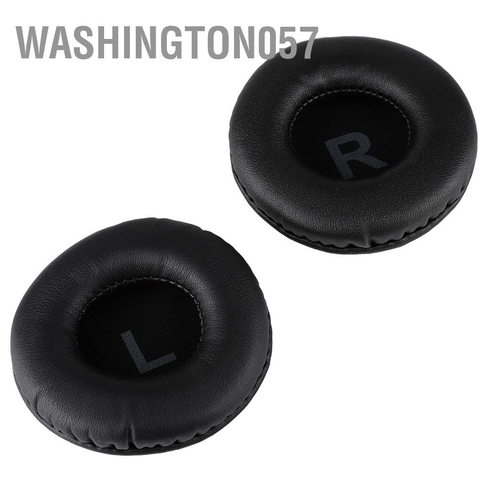 Washington057 2pcs 80mm Universal Replacement Ear Pad Cushion with L R Mark for Earphone Headset