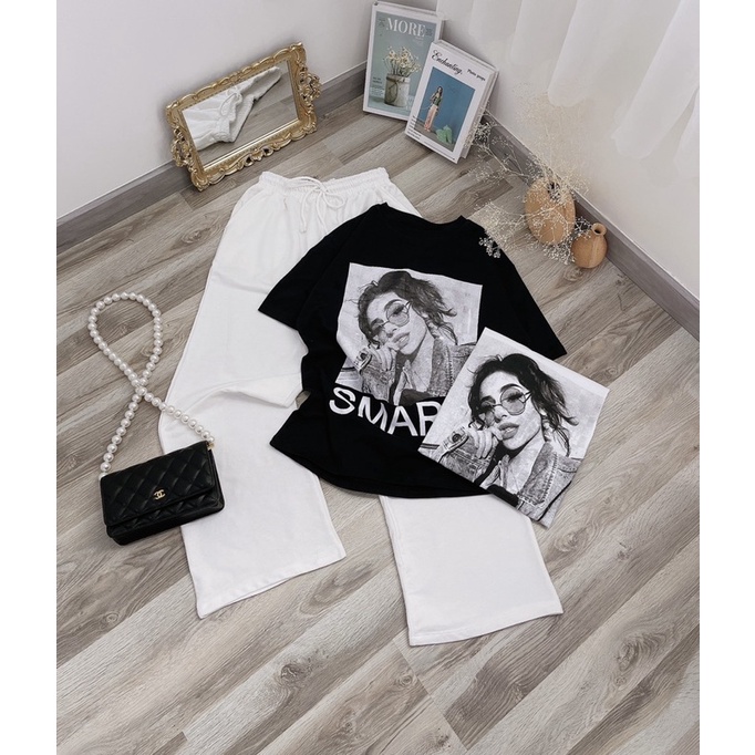 Sét áo phông SMAP cô gái + quần kaki TTB