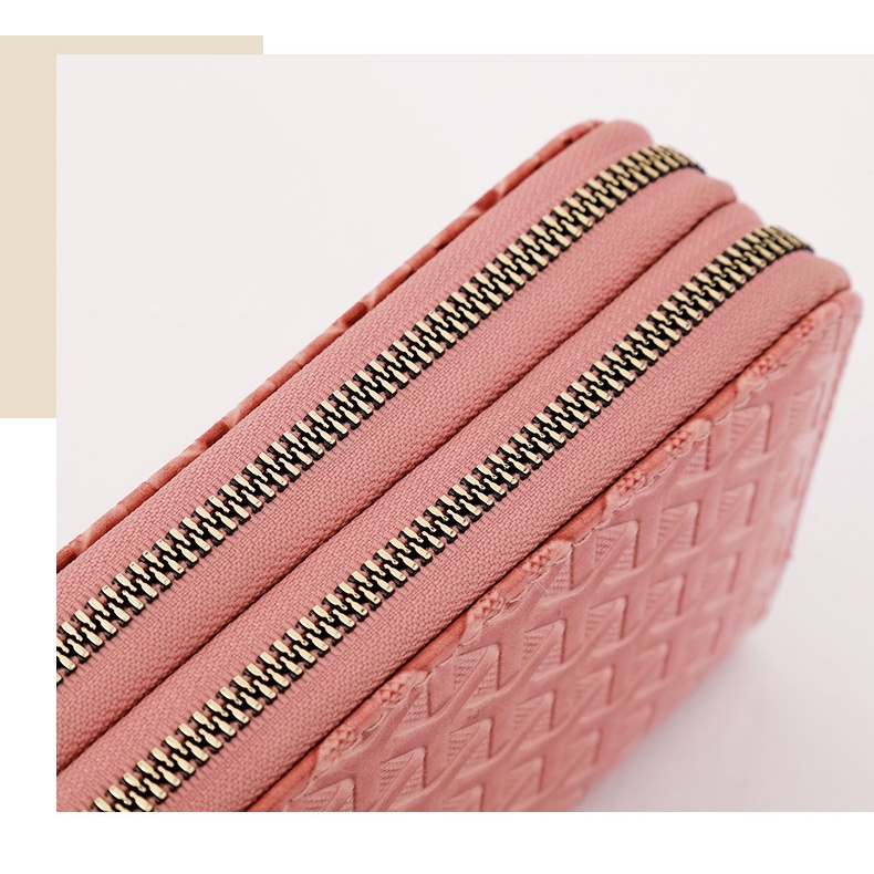 Ví da Chuwanglin dáng dài thời trang cho nữ