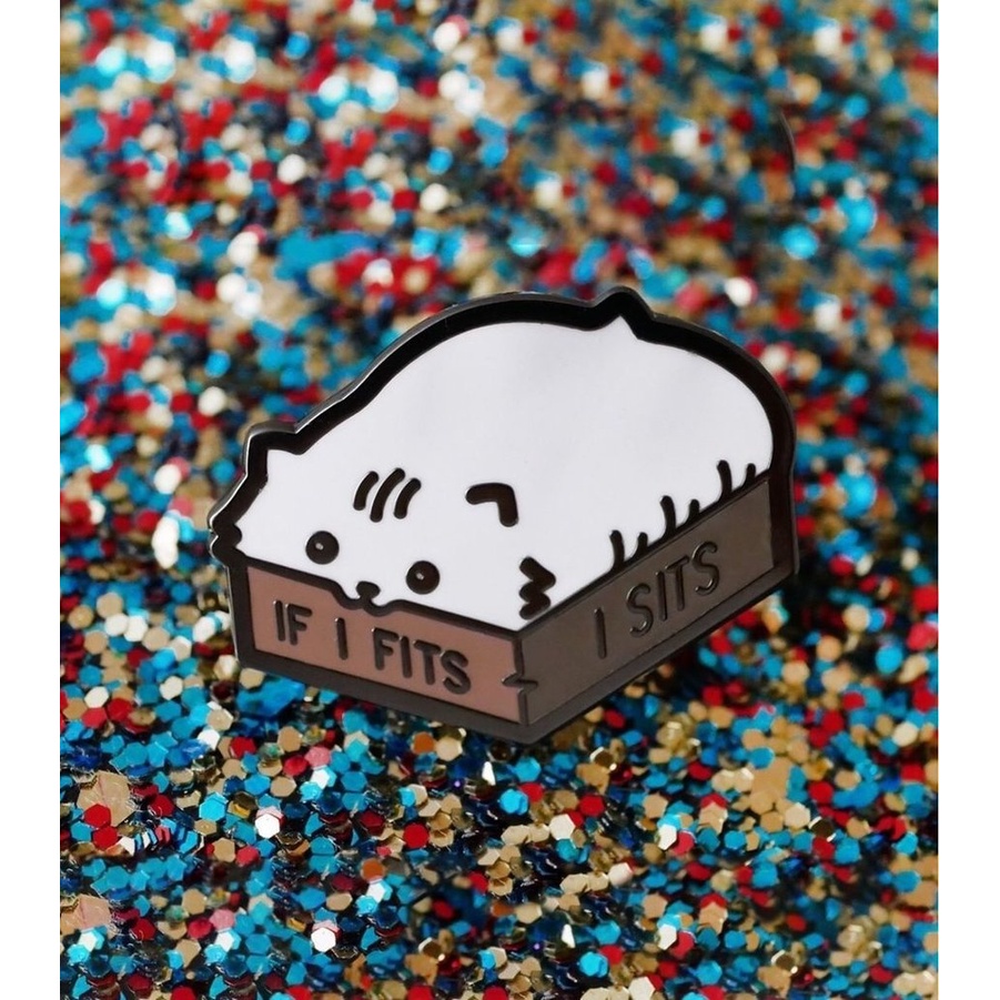 Ghim cài áo hình mèo dễ thương đáng yêu