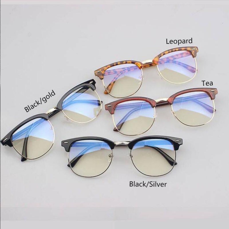 Kính Mát Gọng Kim Loại Chống Tia Bức Xạ / Ánh Sáng Xanh Có Thể Thay Thế Cho Máy Tính