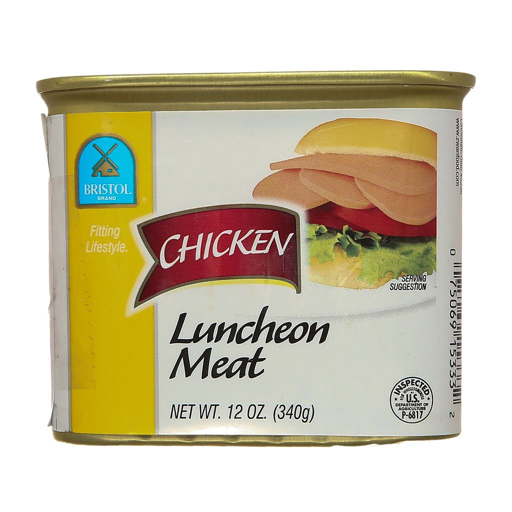 Thịt Gà Nguyên Vị Bristol 340g - Chicken Luncheon Meat