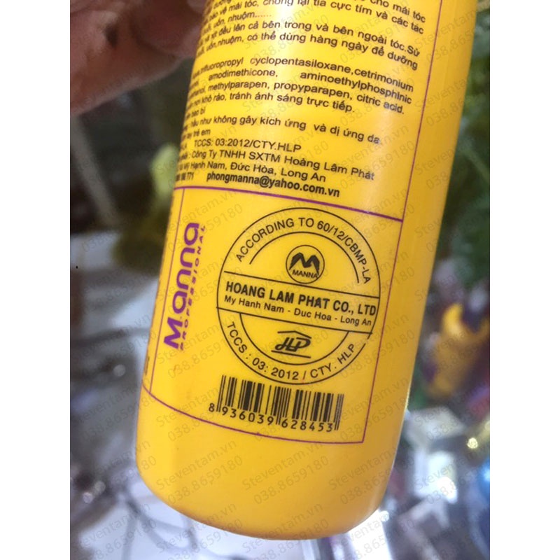 Xịt dưỡng tóc Manna cực thơm 250ml