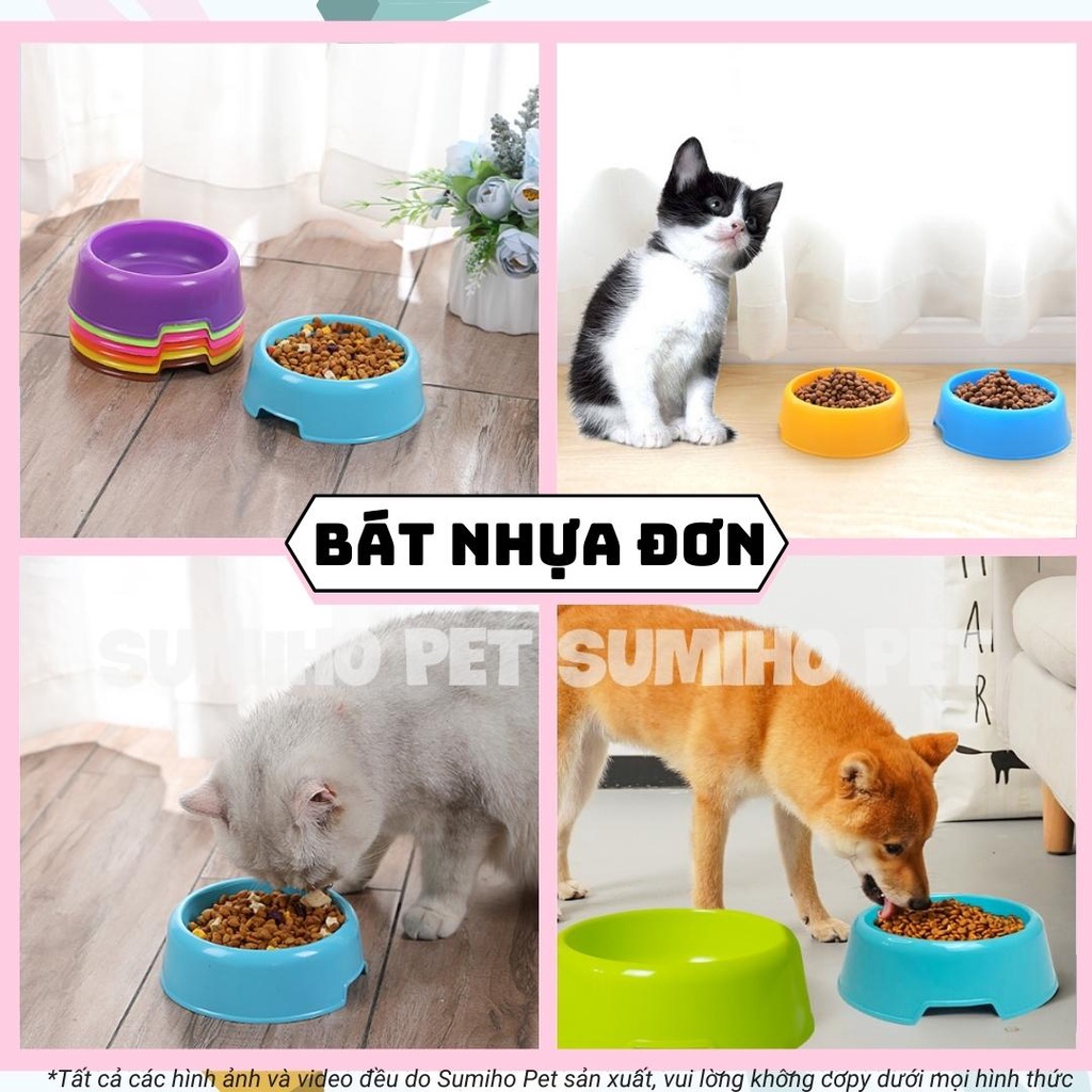 Bát ăn và nước uống cho thú cưng Sumiho chất liệu lúa mạch thân thiện môi trường
