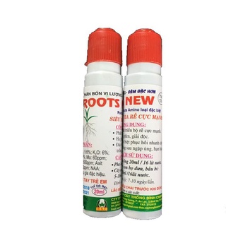 Vỉ 10 lọ Roots New - Acid humic đậm đặc 20ml - Siêu ra rễ cực mạnh cho cây trồng