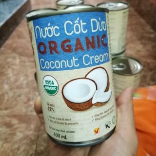 Nước cốt dừa hữu cơ Vietcoco 400ml (HSD 2021)
