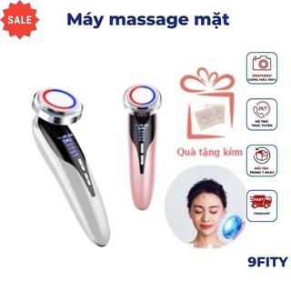 Máy đẩy tinh chất mát sa mặt 9FITY, Máy massage mặt cầm tay ion- máy điện di tinh chất - mát xa nâng cơ đẩy dưỡng chất