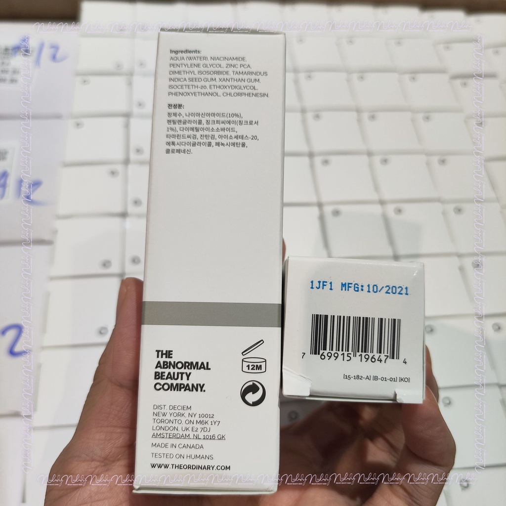 Tinh chất The Ordinary Niacinamide 10% + Zinc 1%