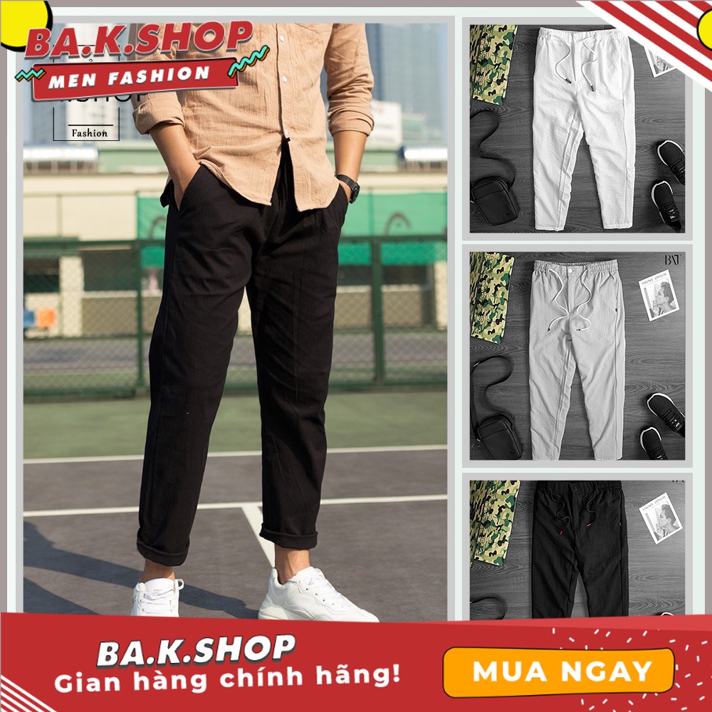 Quần đũi nam❤️SALE❤️Quần baggy nam cao cấp ống suông cạp chun cài khuy lịch lãm phong cách trẻ trung sang trọng