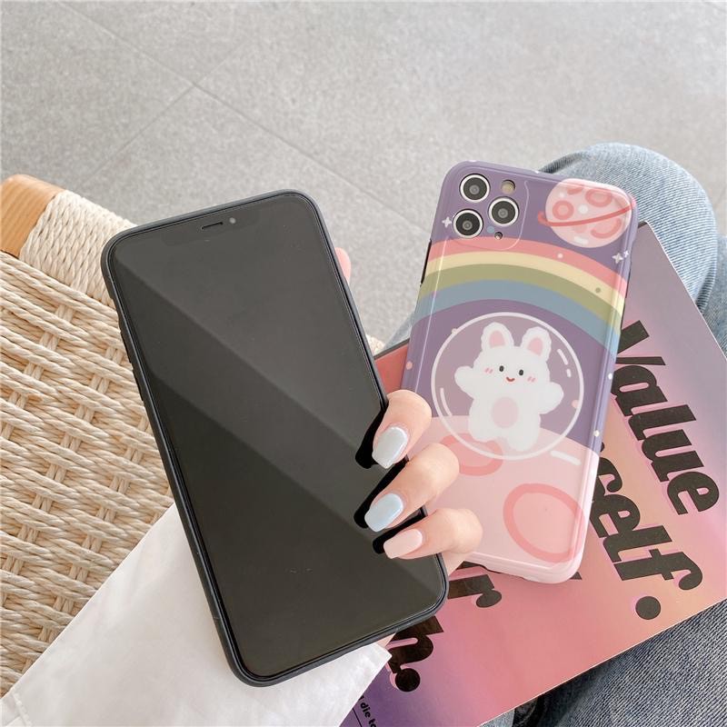 Ốp lưng iphone Gấu - Thỏ Phi Hành Gia IMD 6/6plus/6s/6s plus/6/7plus/8plus/x/xs/xsmax/11/11pro/11 promax DT06- Dino Case