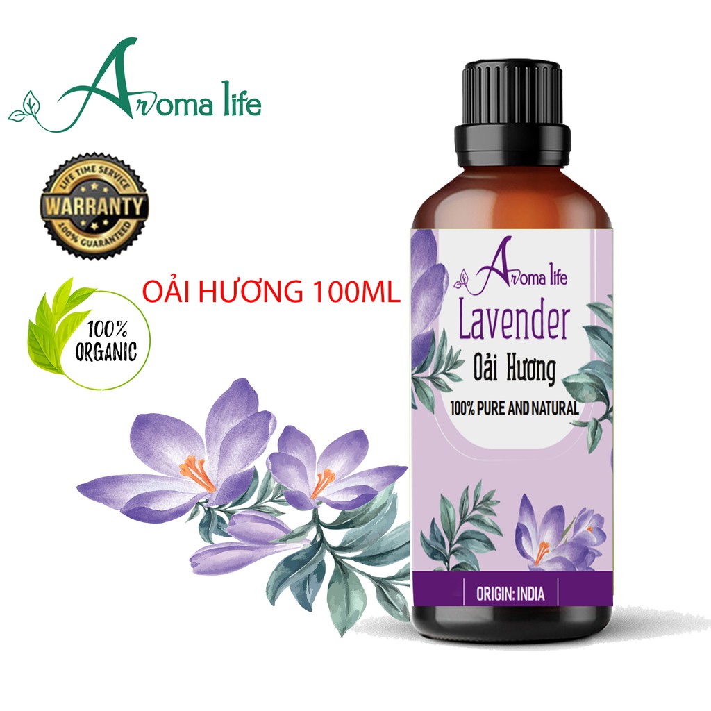 Tinh dầu nguyên chất Oải Hương Aroma Life (10ml 50ml 100ml)