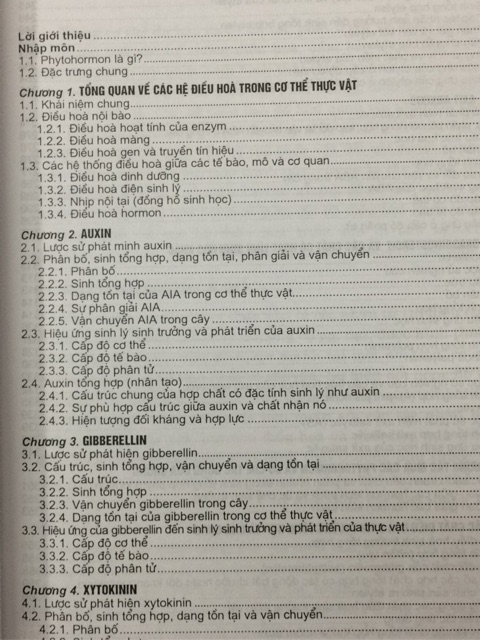 Sách - Giáo trình Các chất điều hoà sinh trưởng Thực vật