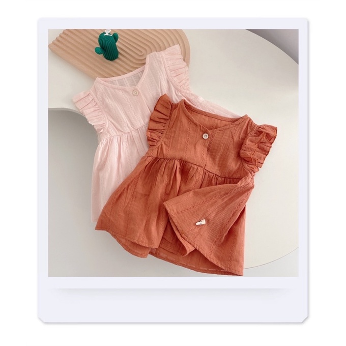 Bộ cánh tiên kèm cúc 2 màu cho bé gái(8-18kg)
