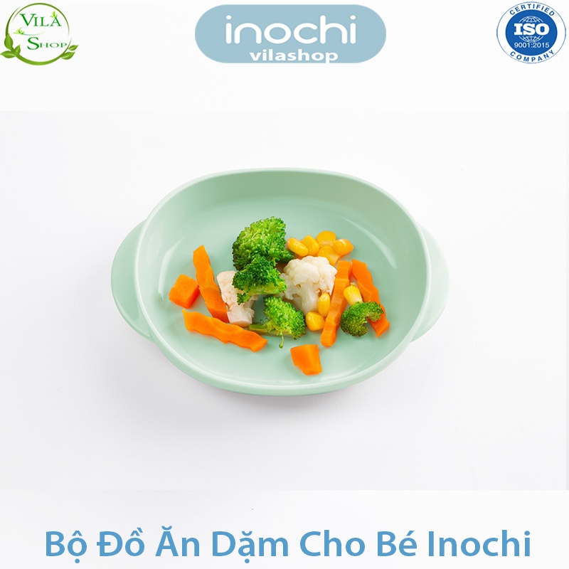 [ Bộ 6 Món ] Bộ Ăn Dặm Cho Bé, Bộ Đồ Tập Ăn Cho Bé Nhựa Cao Cấp Inochi - Kháng Khuẩn - Không Mùi - An Toàn Tuyệt Đối