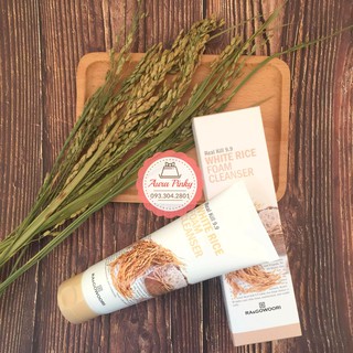 Ra&Gowoori - Sữa rửa mặt Lúa Mạch White Rice Foam Cleanser Ra&Gowoori