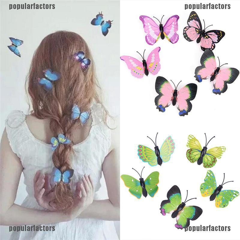 Bộ 5 Kẹp Tóc Hình Bướm Xinh Xắn