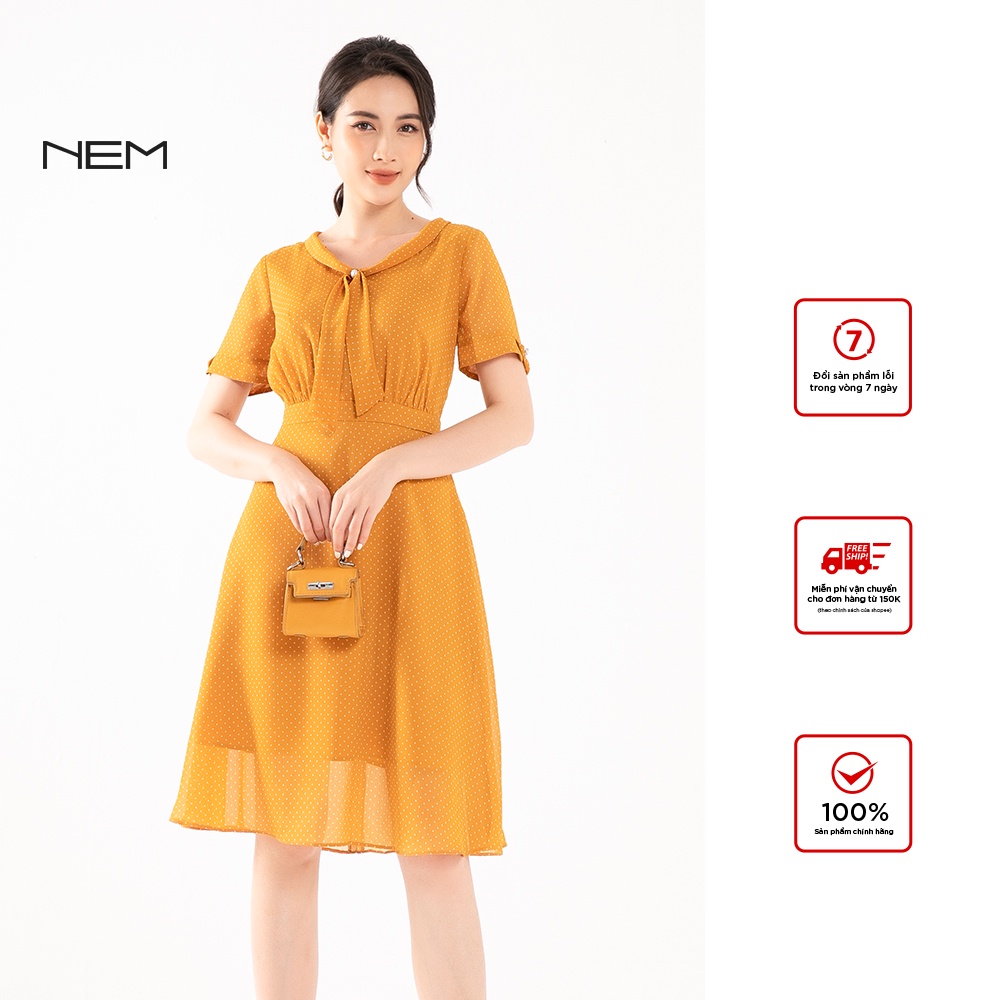 Đầm nữ thiết kế cộc tay NEM Fashion D40382