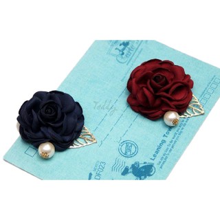 Cài áo hoa hồng lụa handmade RP013