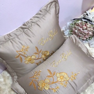 Combo 2 Vỏ gối cotton satin thêu 45x65cm