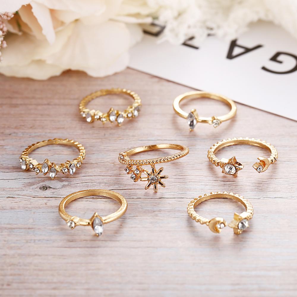 Set nhẫn Dodder phong cách Bohemian tùy chọn thời trang