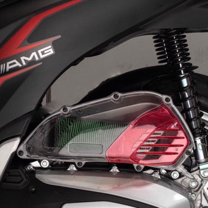 Ốp bầu lọc gió (Pô E), ốp pô Air SH 2020 trong suốt nhựa PC cao cấp Zhi.pat chính hãng