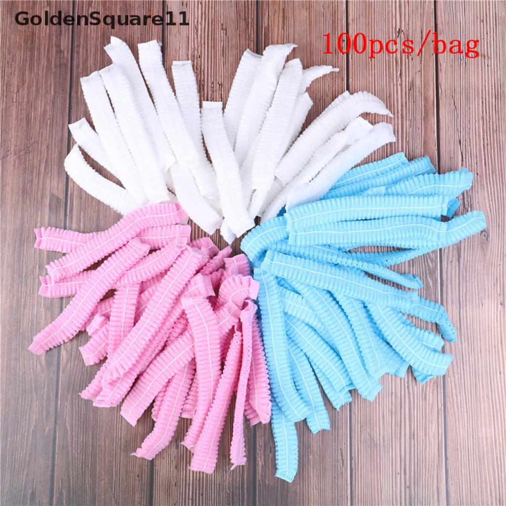 Set 100 Mũ Trùm Tóc Bằng Sợi Micro Sử Dụng Một Lần Tiện Lợi
