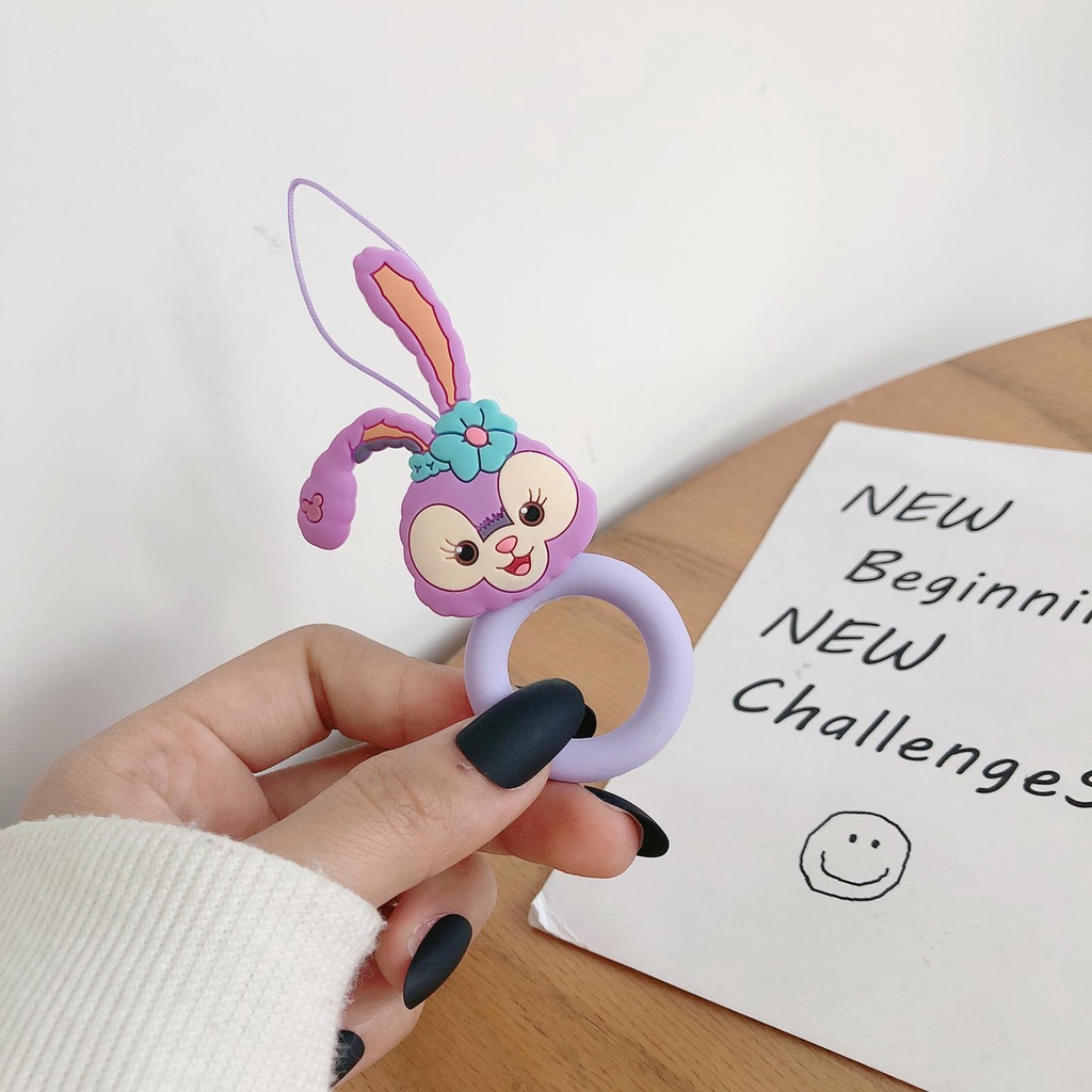 Dây đeo điện thoại bằng silicone họa tiết hoạt hình 3D dễ thương chống thất lạc