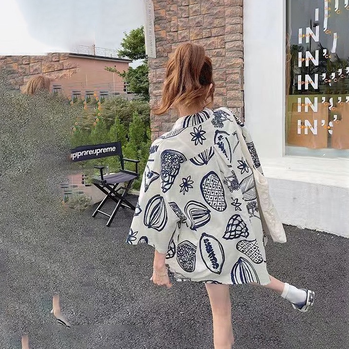 Áo Thun Cotton Tay Ngắn Cổ Đứng Dáng In Họa Tiết Phong Cách Hàn Quốc Thời Trang Dành Cho Cặp Đôi unisex áo sơ mi cộc tay nam