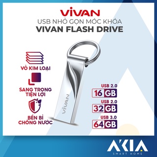 Mua USB mini Vivan 16gb/32gb flash drive đầu kim loại siêu nhẹ vf316 AKIA smart home