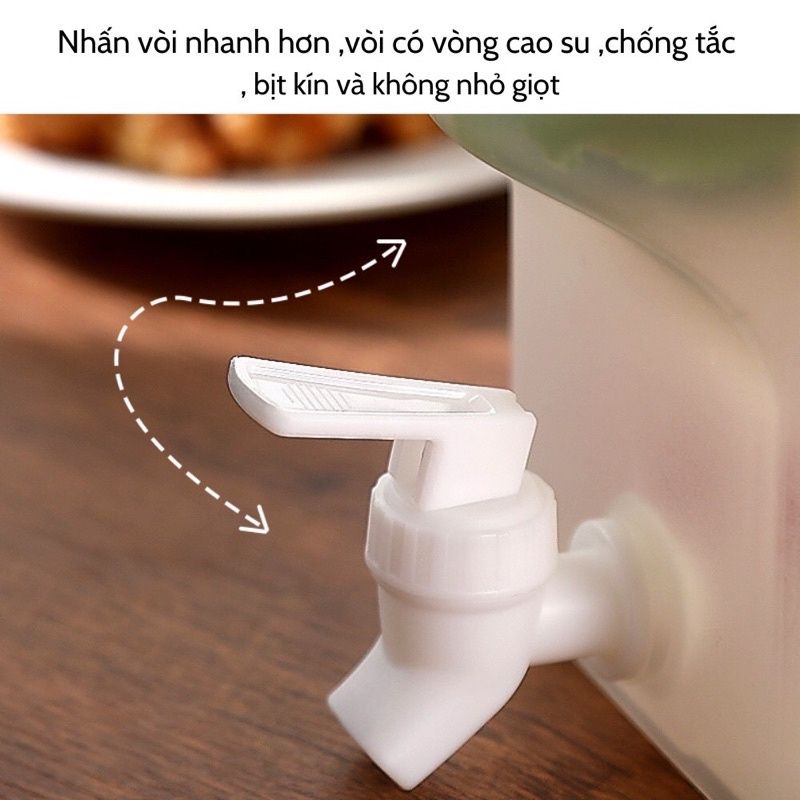 BÌNH 3L5 CÓ VÒI ĐỂ TỦ LẠNH NHỰA AN TOÀN LẮM NHÉ