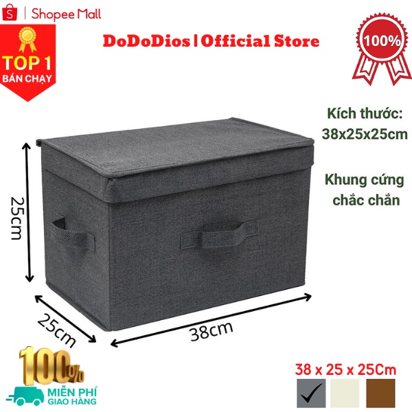 hộp vải đựng đồ đa năng thế hệ mới kích thước lớn - chính hãng DoDoDios