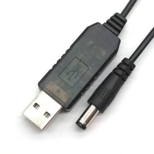 Dây Cáp Chuyển Đổi 5V USB sang 12V (Mất điện vẫn có Mạng &amp; WiFi)