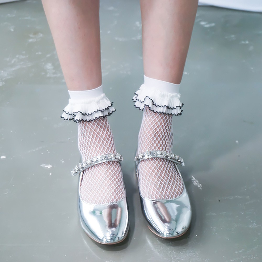 Vớ Lưới Ren Co Giãn Mềm Mại Nhiều Màu Sắc Thời Trang Quyến Rũ Cho Nữ