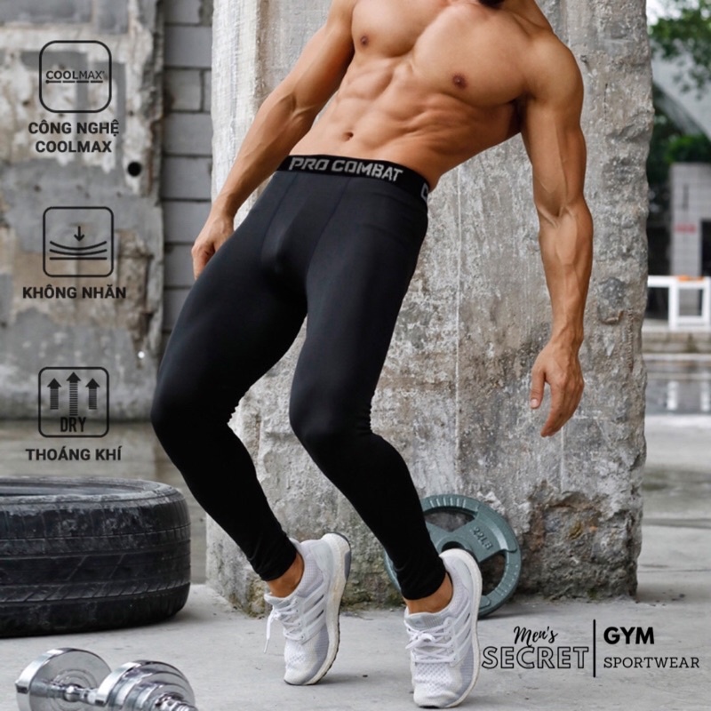 Quần Legging Nam Gym - Quần Pro Combat - Hàng Cao Cấp MEN'S SECRET