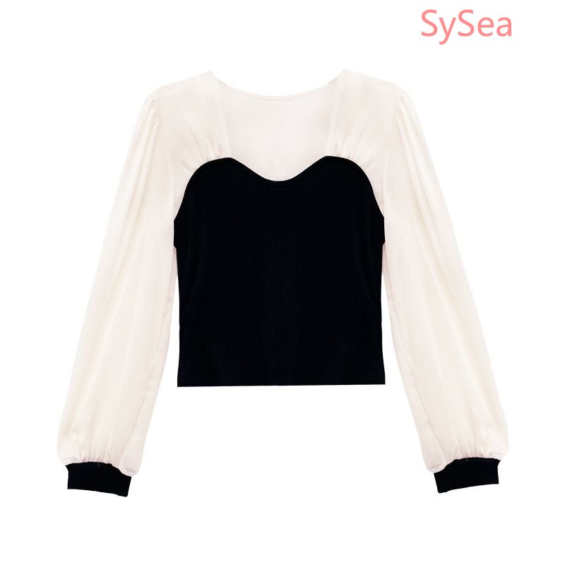 Áo Dệt Kim Cổ Vuông Thời Trang Mùa Thu Pháp Dành Cho Nữ