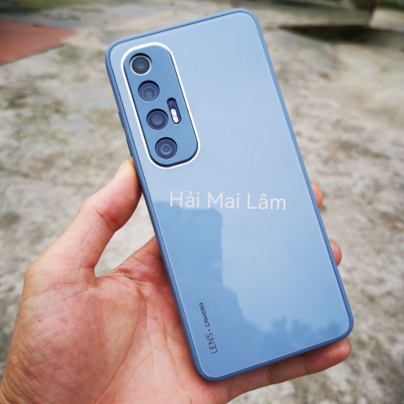Ốp lưng cao cấp viền mềm lưng kính cường lực mi10s