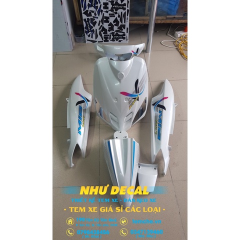 Tem rời MIO V xe trắng/ xanh dương  - 01