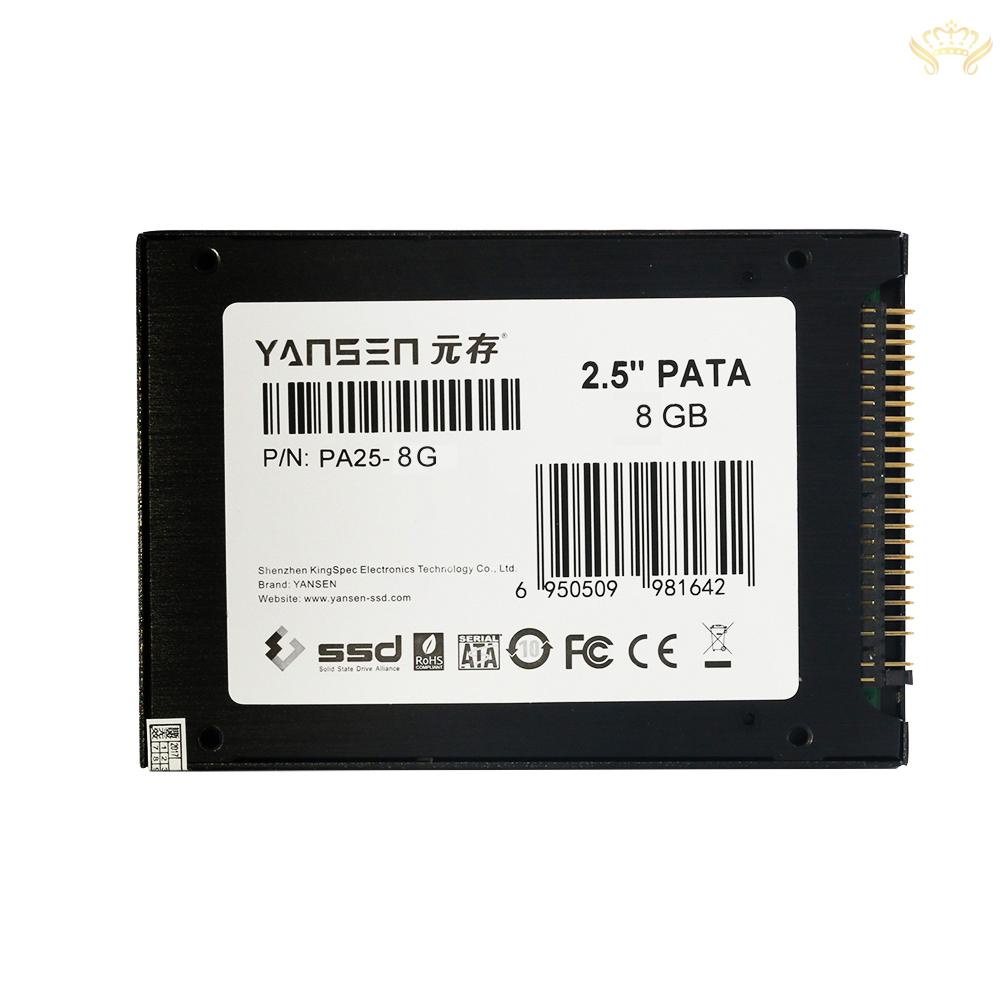 Ổ Cứng Ssd Kingspec Pata (Ide) 2.5 "2.5 Inch 8gb Mlc Cho Pc Laptop Notebook